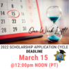1 wk left to apply for 2022 scholarships!
