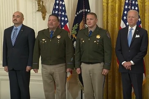 Three CHP Officers Received the Public Safety Officer Medal of Valor by President Biden
