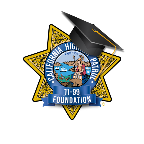 11-99 Foundation Scholarship logo shows 11-99 badge with black graduation cap on one of the points of the badge
